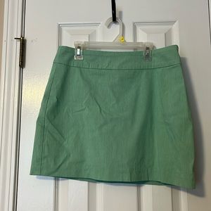 Versona green/white striped skort